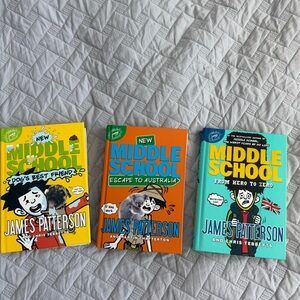 Middle School Book Set - 3 Hardcover Books by James Patterson